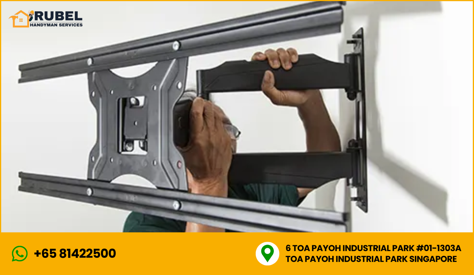 TV Wall Mounting Service in Singapore - Rubel Handyman Services